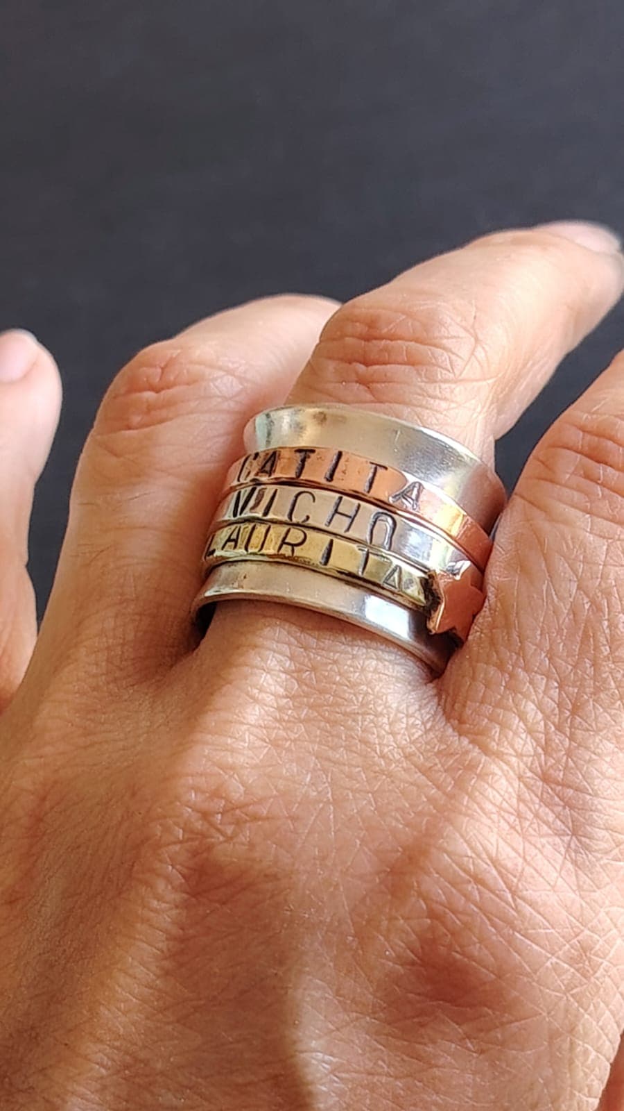 Anillo Nombres Personalizado vista 2