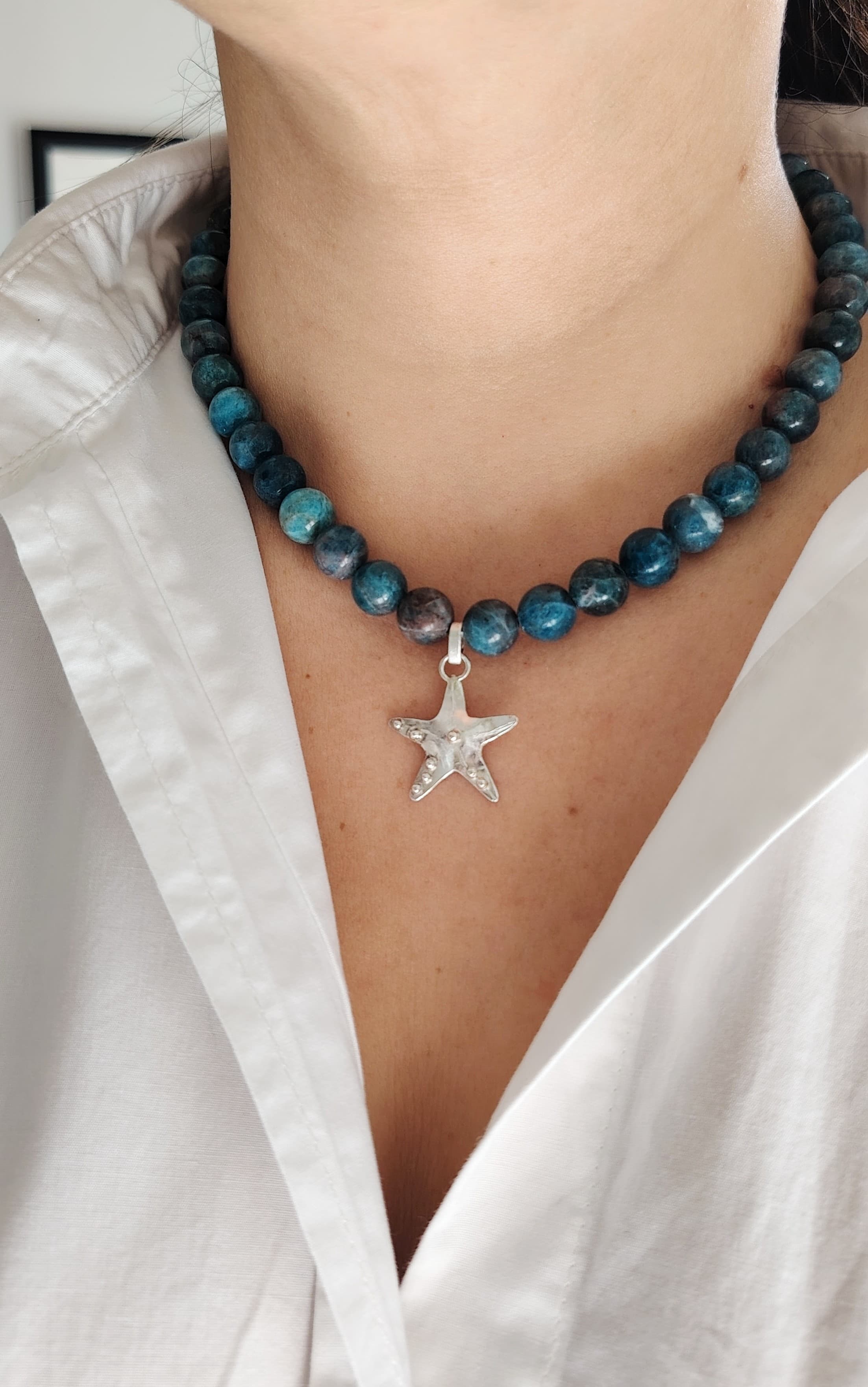 Collar Apatita Estrella de Mar vista alternativa