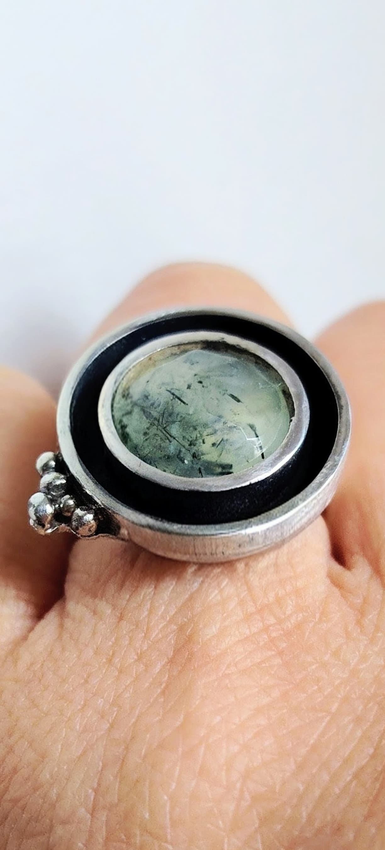 Anillo Órbita Prehnita  vista 3