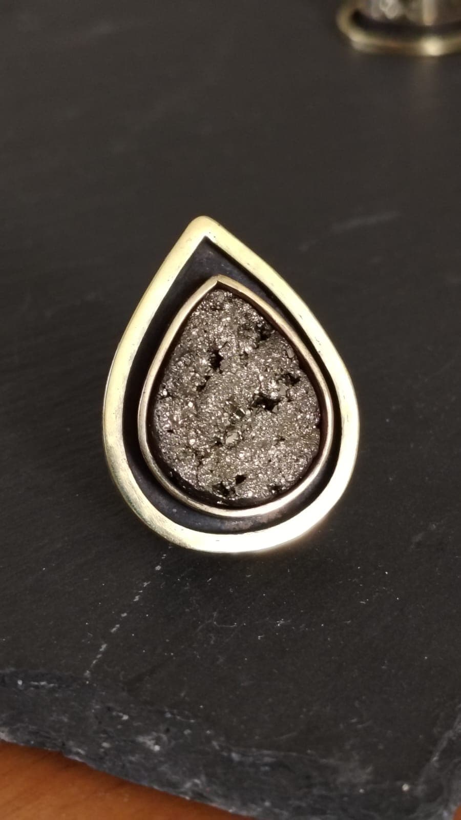 Anillo Pirita Gota