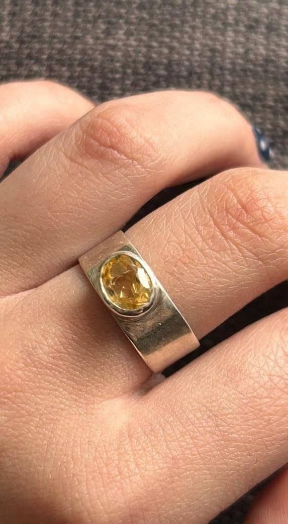 Anillo Citrino Ovalado