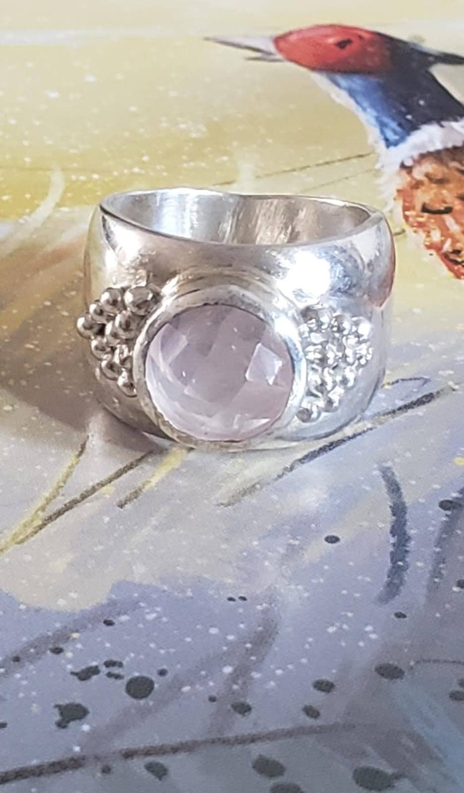 Anillo Cuarzo Rosa Austral vista 2