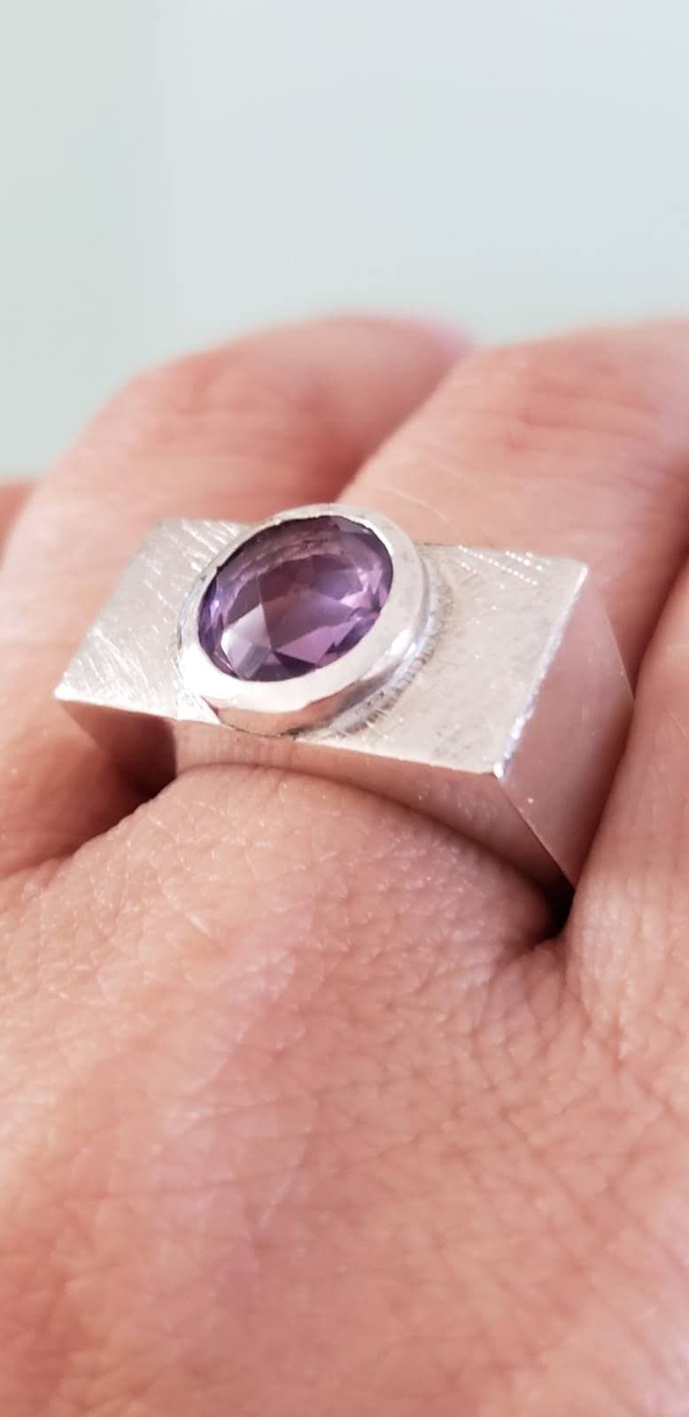 Anillo Prisma Amatista