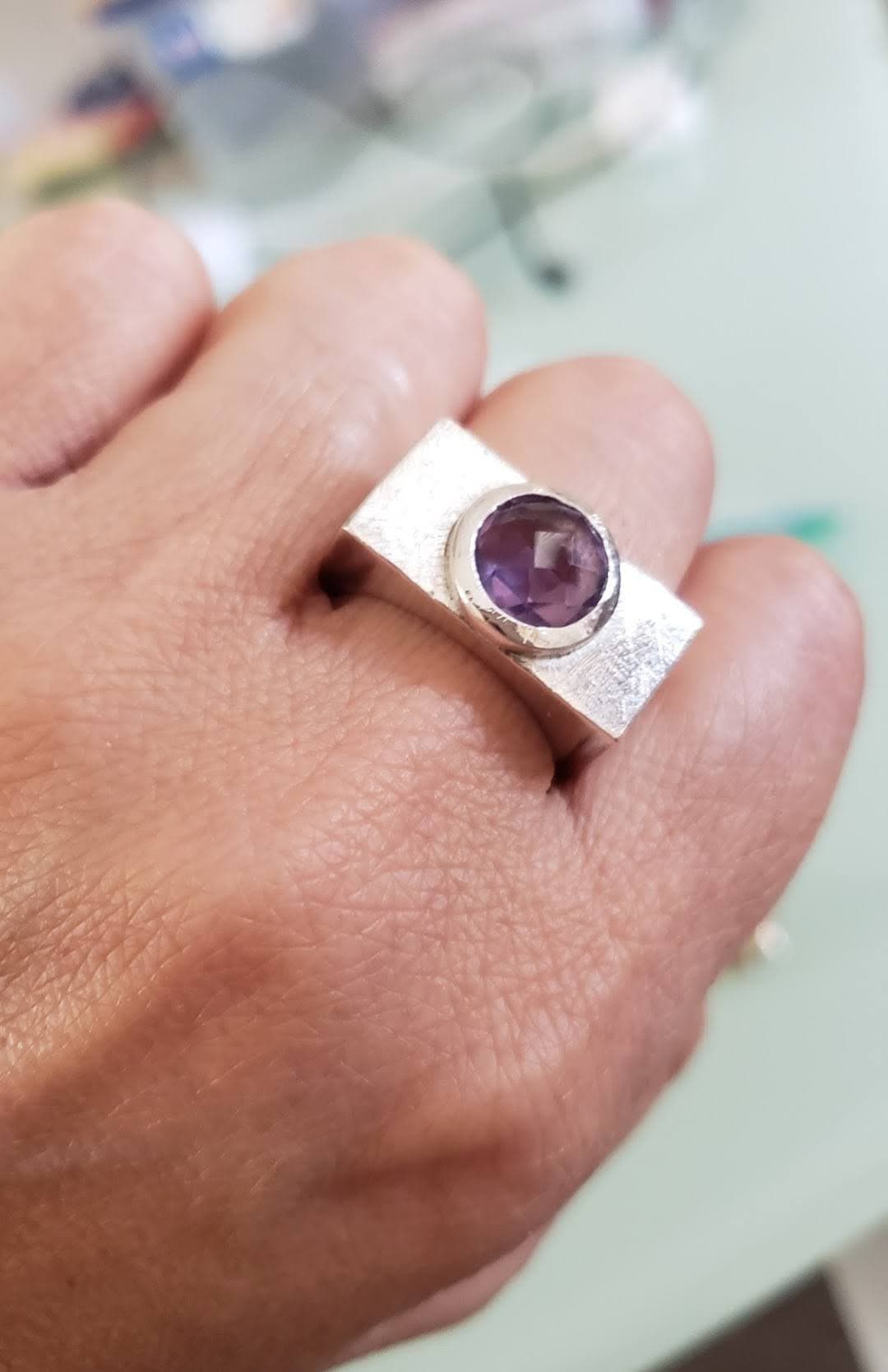 Anillo Prisma Amatista vista 3