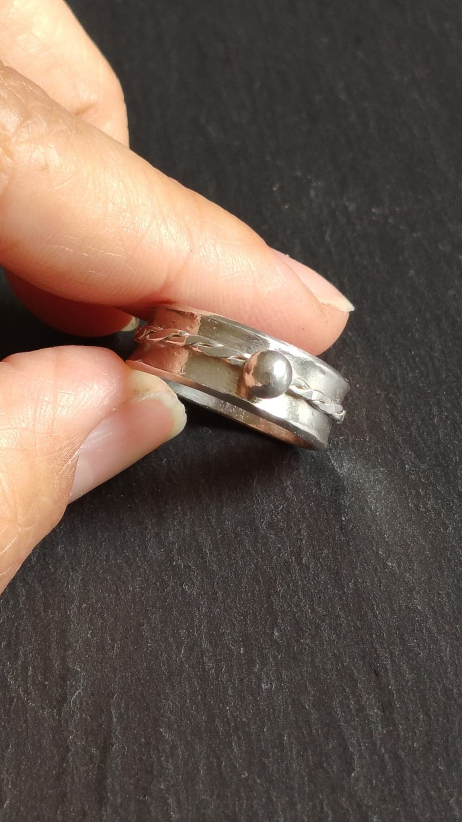 Anillo Trenza y Bola
