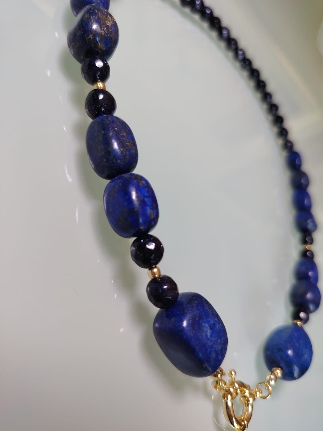 Collar Lapislázuli Azul Oscuro vista 2