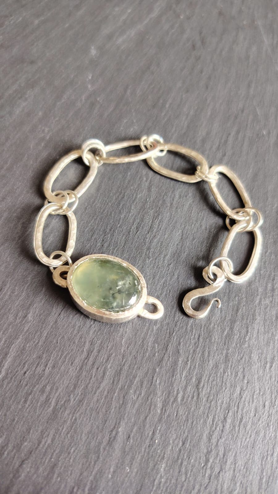 Pulsera Eslabones de Prehnita