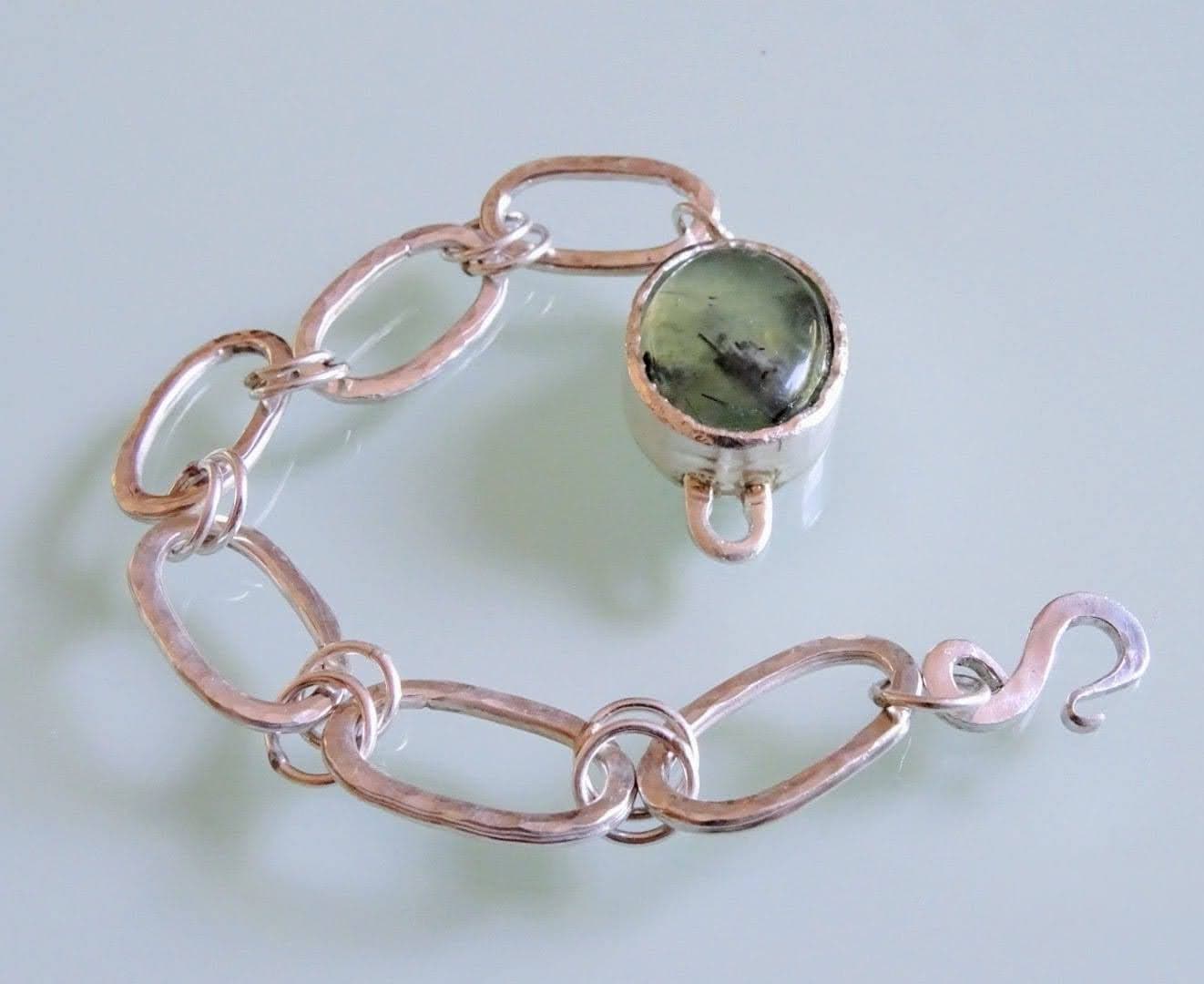 Pulsera Eslabones de Prehnita