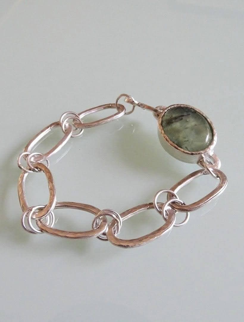 Pulsera Eslabones de Prehnita vista 2