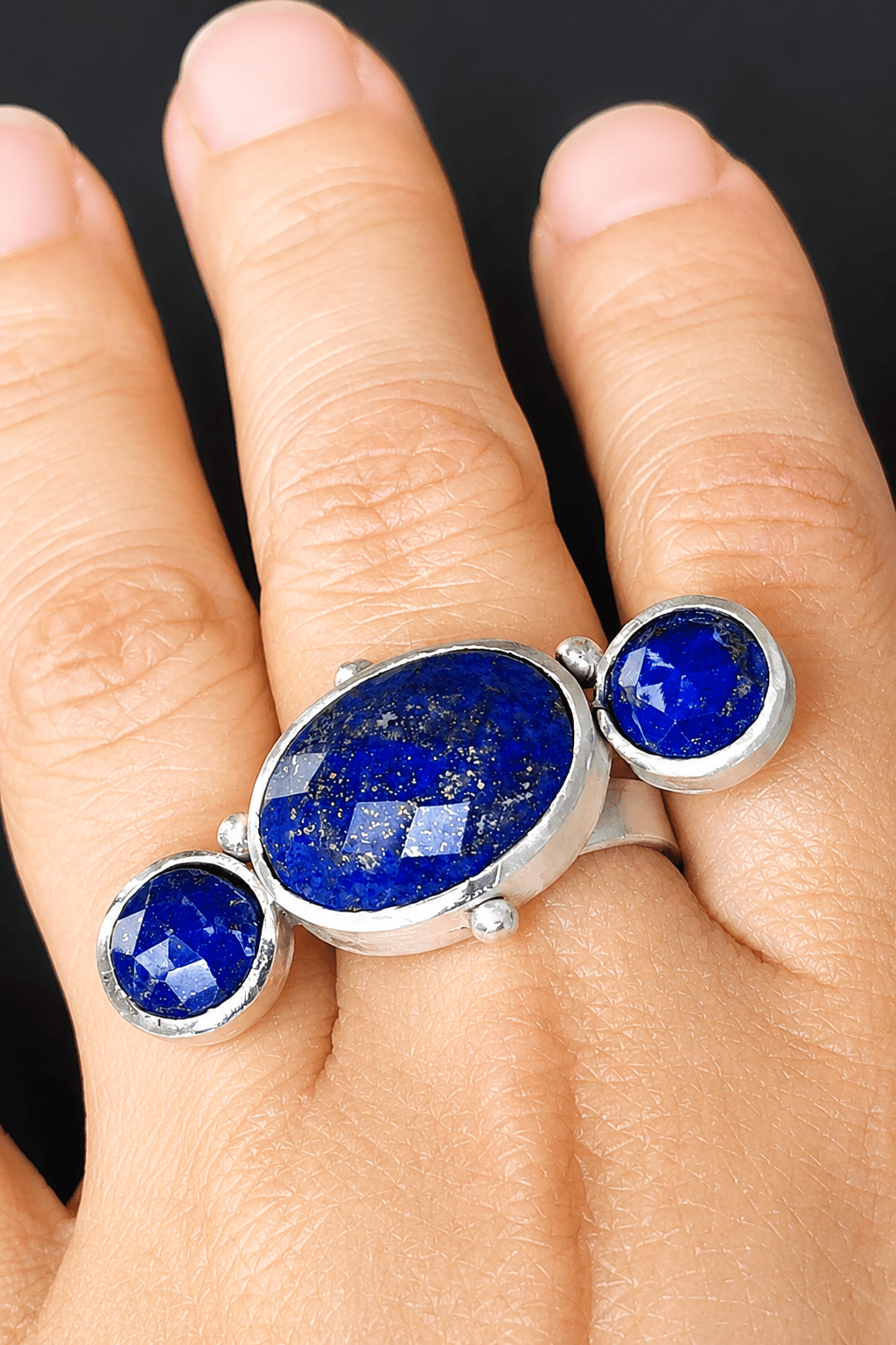 Anillo Azul Profundo vista 3